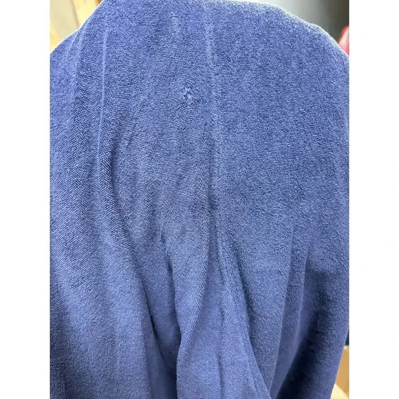 Cypress Multicolored Pattern Satin Terrycloth Lined Spa Heavyweight Robe - Picture 10 of 10